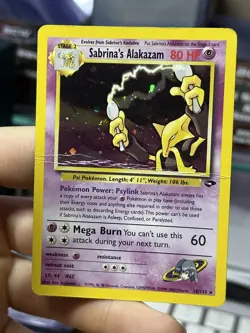 #3 Sabrina's Alakazam 16/132 Gym Challenge 2000 Holo Rare WOTC Pokemon Card TCG - Image 4