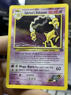 #3 Sabrina's Alakazam 16/132 Gym Challenge 2000 Holo Rare WOTC Pokemon Card TCG - Image 5