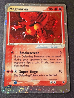Magmar ex 100/109 EX Ruby & Sapphire Pokemon Card Holo Foil Rare HP - Image 1