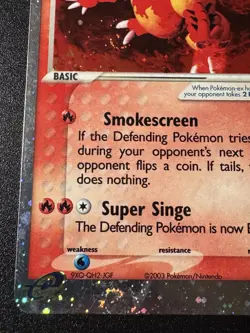 Magmar ex 100/109 EX Ruby & Sapphire Pokemon Card Holo Foil Rare HP - Image 5