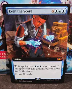 magic the gathering - Even the Score - Instant - Mythic - Blue - Island - Draw - Image 1
