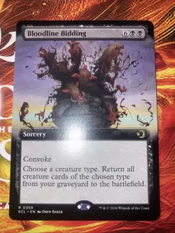 Bloodline Bidding (Extended Art) Lorwyn Eclipsed Regular - Image 1