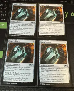 Rogue's Gloves X4 M19 2019 Core Set Magic the Gathering MTG - Image 1