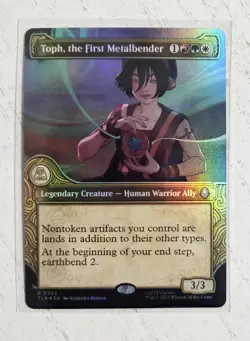 MTG Toph, the First Metalbender RARE FOIL SHOWCASE Last Airbender 353 NM/Mint - Image 1