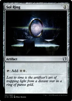 MTG Sol Ring (221) | MP | Commander 2019 {C19} - Image 1