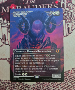 MTG Emptiness Borderless Lorwyn Eclipsed Magic the Gathering NM - Image 1