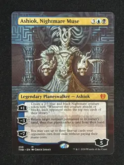 1x MTG Ashiok, Nightmare Muse (Borderless) - Theros Beyond Death (THB) #256 - Image 1
