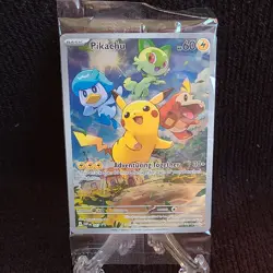 Pokemon - SEALED Pikachu SVP 027 Scarlet & Violet Promo Card Paldea Evolved - Image 2