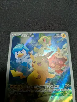 Pikachu SVP 027 Scarlet & Violet Promo Card Paldea Evolved Pokemon - NM - Image 2