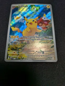 Pikachu SVP 027 Scarlet & Violet Promo Card Paldea Evolved Pokemon - NM - Image 3