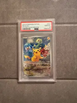 Pokemon Card PSA 10 Pikachu SVP 027 Paldea Evolved ETB Full Art Promo - Image 1