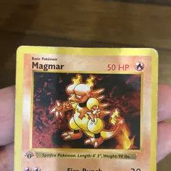Magmar 36/102 Shadowless 1st Edition Base Set Pokemon Card TCG Vintage WOTC - Image 2