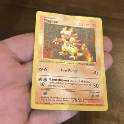 Magmar 36/102 Shadowless 1st Edition Base Set Pokemon Card TCG Vintage WOTC - Image 4