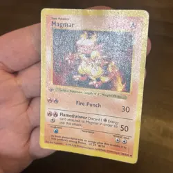 Magmar 36/102 Shadowless 1st Edition Base Set Pokemon Card TCG Vintage WOTC - Image 5