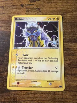 Pokemon TCG Raikou POP RARE PROMO Holo 3/17 Pokemon Promos Holo Promo Promo - Image 1