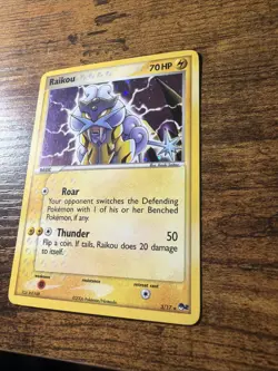 Pokemon TCG Raikou POP RARE PROMO Holo 3/17 Pokemon Promos Holo Promo Promo - Image 2