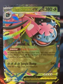 2025 POKEMON MEP EN-ME BLACK STAR PROMO 013 MEGA VENUSAUR EX MEGA VENUSAUR NM/M - Image 1