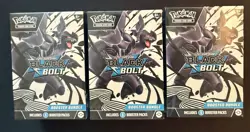 3 Pokemon TCG Scarlet & Violet Black Bolt Booster Bundle Sealed LOT OF THREE (3) - Image 1