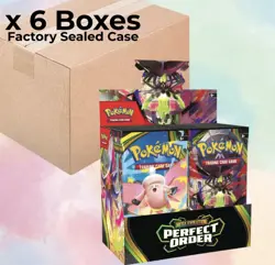 Pokemon Mega Evolution Perfect Order Booster 6 Box Case (Presale) - Image 1