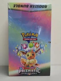 2025 Pokemon Prismatic Evolutions Factory Sealed Booster Bundle Display Box (a) - Image 1