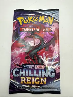 1x Pokemon Sword & Shield Chilling Reign Booster Pack New/Factory Sealed - Image 1