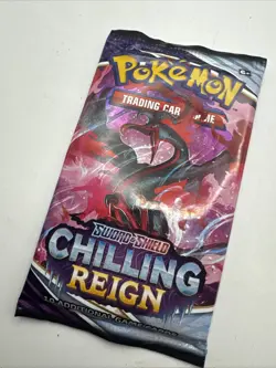 1x Pokemon Sword & Shield Chilling Reign Booster Pack New/Factory Sealed - Image 5