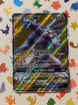 Pokemon TCG Palkia GX (Full Art) 147/156 Sun And Moon Ultra Prism English 2018 - Image 1