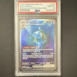 Pokemon Blastoise ex #200/165 SV151 Special Illustration Rare Holo PSA 10 Engli. - Image 1