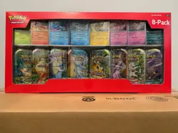 Pokemon TCG: Scarlet & Violet Prismatic Evolutions 8-Pack Mini Tins Sealed - Image 1