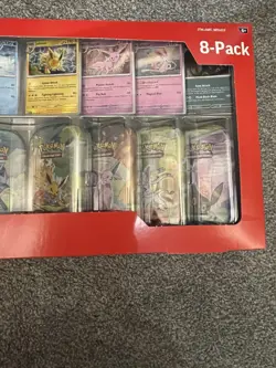 Pokemon TCG Scarlet & Violet Prismatic Evolutions Mini Tins 8-Pack Costco SEALED - Image 4