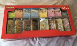 Pokemon TCG Scarlet & Violet Prismatic Evolutions Mini Tins 8-Pack Costco SEALED - Image 1