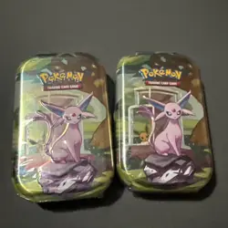 Pokemon TCG Scarlet & Violet Prismatic Evolutions Mini Tins Sealed Lot Of 2 - Image 1