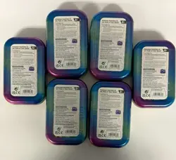 Lot of (6) Pokemon TCG Scarlet & Violet Prismatic Evolutions Mini Tins SEALED - Image 2