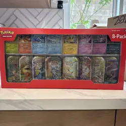 Pokemon TCG Scarlet & Violet Prismatic Evolutions Mini Tins Sealed, 8-Card - Image 1