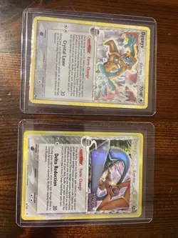 Pokemon TCG Deoxys Delta Species Holo Cards 2/17 And 4/110 - Image 1