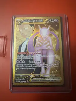 Pokemon TCG Team Rocket's Mewtwo ex 240/182 Sv10: Destined Rivals Holo - Image 1