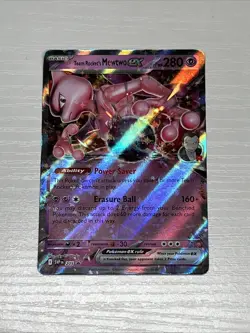 Pokemon TCG Team Rockets Mewtwo EX 205 Black Star Promo Card NM Condition - Image 1