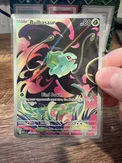 Pokemon Bulbasaur Holo Card 133/132 Me01 Illustration Rare NM Condition - Image 2