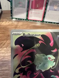 Pokemon Bulbasaur Holo Card 133/132 Me01 Illustration Rare NM Condition - Image 3