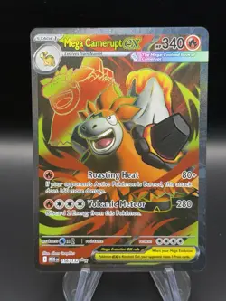 Mega Camerupt EX 156/132 Mega Evolution Full Art Holo Rare Pokemon Card NM - Image 1