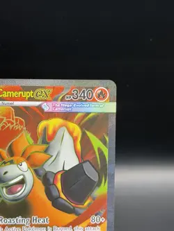 Mega Camerupt EX 156/132 Mega Evolution Full Art Holo Rare Pokemon Card NM - Image 4