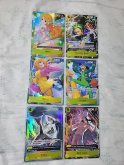 Lot of 6 One Piece Egghead Alt Art Cards Nami, Zoro, Stussy, Usopp, Lucci, Kaku! - Image 1