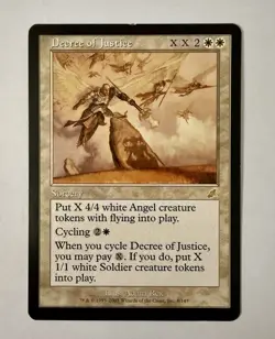 Decree of Justice Magic the Gathering MTG Card Scourge LP Excellent Condition!!! - Image 1