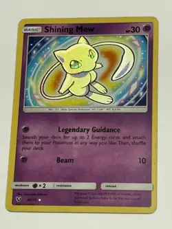 Pokemon TCG Shining Mew Holo Rare Card 40/73 Shining Legends - Image 1