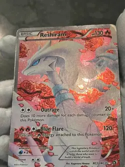 Pokemon TCG Reshiram RC22/RC25 Legendary Treasures Radiant Collection Holo DMG - Image 4