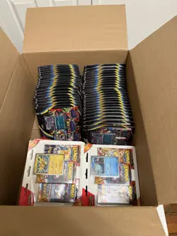 Pokemon TCG Phantasmal Flames X Surging Sparks 3-Pack Blister LOT OF 58 SEALED! - Image 1