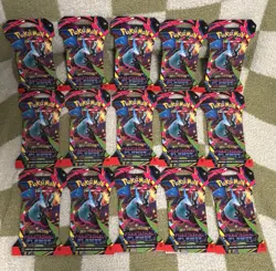 Lot of 15 - Pokemon ME Phantasmal Flames Sleeved Booster Packs Sealed Charizard - Image 1