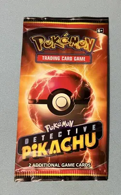 Pokemon Detective Pikachu Movie 2-Card Booster Pack (with SM190 Promo Holo Rare) - Image 1