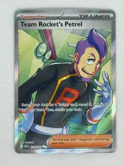 Pokemon TCG Team Rocket's Petrel 226/182 Destined Rivals Full Art Ultra Rare NM - Image 1