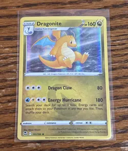 Pokemon TCG Dragonite 131/195 Holo Rare LP SWSH12: Silver Tempest - Image 1